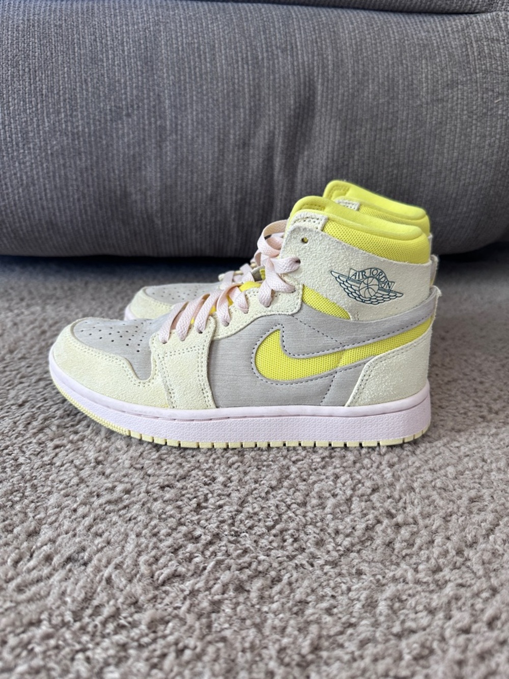 Nike Air Jordan 1 Zoom CMFT 2 In Citron Twist Color Size 6